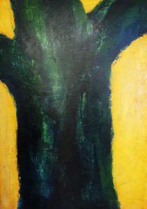 Boom 1, olieverf 100 x 70 cm
