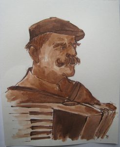 Klepperman 4 - sepia, 25 x 20 cm