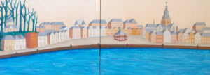 Nijmegen (olieverf 165×60 cm)