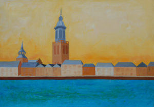 Kampen (olieverf, 85×60 cm)