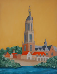 Rhenen: Cuneratoren (olieverf 70×90 cm)