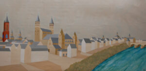 Maastricht (olieverf, 140x70cm)