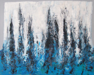 IJsberg, olieverf 100 x 80 cm