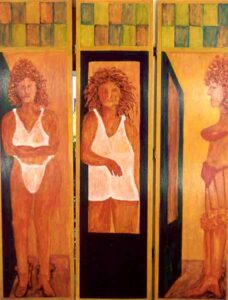 Kamerscherm B, acryl 220 x 150 cm