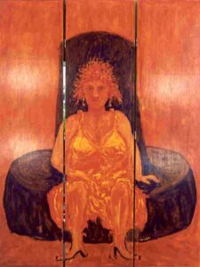 Kamerscherm A, acryl 220 x 150 cm