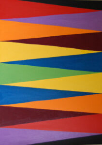 Wimpels: horizontaal (olieverf, 60x80cm)