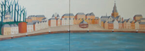 Nijmegen (olieverf, 165x60cm)