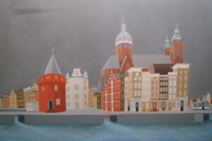 Amsterdam: Schreierstoren (100x70cm)