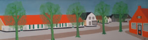 De Rijt (olieverf, 100x30cm)